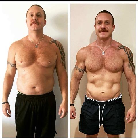 Before and after transformation